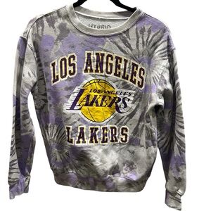 Hybrid Apparel Los Angeles Lakers Tie-Dye Sweatshirt Size XS
